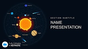 Solar System Space Keynote Template for Presentations