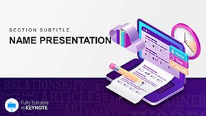 Online Courses, Distance Learning Keynote template