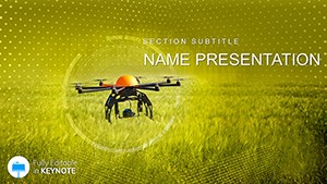 Drone with Camera Keynote template - Presentation
