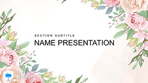Congratulation Flowers Keynote Template for Stunning Slides