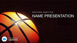 Basketball Template for Keynote presentation