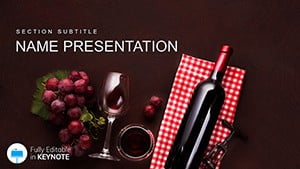 Wine Best Brand Keynote template for presentation