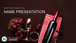 Wine Best Brand Keynote Template for Presentation