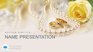 Beautiful Wedding Invitations template for Keynote presentation