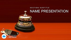 Hotel Service Search and Booking Keynote Template for Presentation