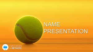 Tennis Ball Keynote template and Themes