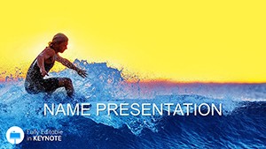 Surfing Features Keynote presentation template