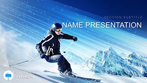 Skiing Keynote presentation template