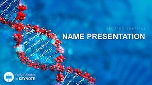 Dna gene chain Keynote presentation template
