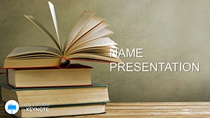 Educational Books Keynote Template - Download Presentation