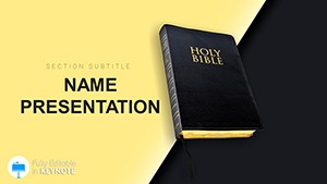 Holy Spirit Scriptures Keynote Template | Premium Designs, Collection, Download