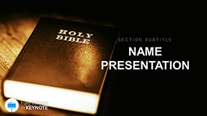 Holy Bible Scriptures Keynote Template - Download Presentation