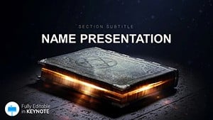Occult Magic and Witchcraft Book Keynote presentation template