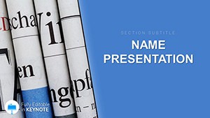 Newspaper Publishing Keynote template