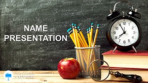 Customizable School Day Lessons and Breaks Keynote Template for Educators