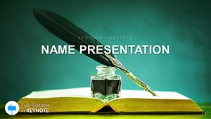 Story Writing Keynote themes and template