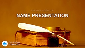 Feather Book Keynote Template - Download Presentation