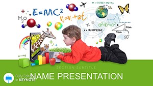 Essential Lessons to Teach Child Keynote presentation template