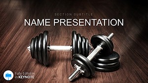Adjustable Dumbbells Keynote Themes and template
