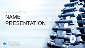 Powerblock Dumbbells Keynote presentation template
