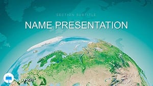 World Geography Information Keynote template and themes