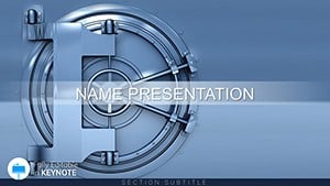 Bank Safe Keynote template presentation