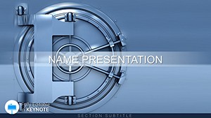 Bank Safe Keynote Template for Presentation