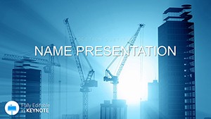 Urban Construction Buildings Keynote template and themes