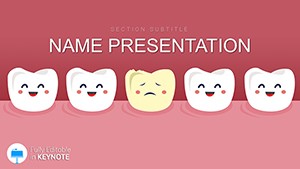 Healthy and Sick Teeth Keynote template presentation