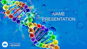 Gene therapy, universal genetic code Keynote template