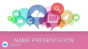 Digital Communication Keynote Themes and Presentation Template
