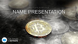 Coinbase Cryptocurrency Bitcoin Keynote template and themes