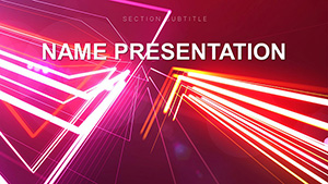 Abstract vector lines Keynote template, Themes Presentation