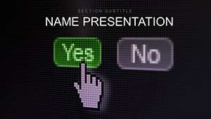 Yes and No choice Keynote template for Presentation