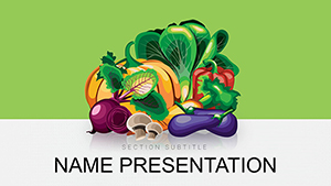 Vegetables and Greengrocery Keynote template, Themes Presentation
