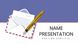 Business Correspondence Keynote template for presentation