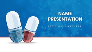 Pill background design for Pharmaceutical or medical Keynote presentation