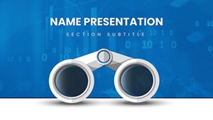 Binoculars Search Marketing Keynote template