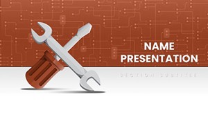 Repair Service Keynote template for presentation