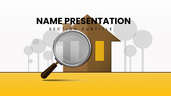 Search House: buy, sell, rent template for Keynote presentation