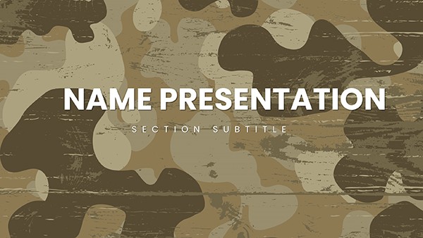 Background Military Camouflage Keynote templates