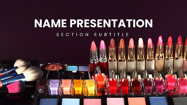 Vibrant Beauty - Make-up Cosmetics Keynote Template for Presentation
