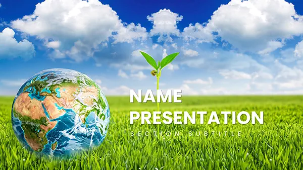 Go Green with the Eco Planet Keynote Template - Eco-Friendly and Professional