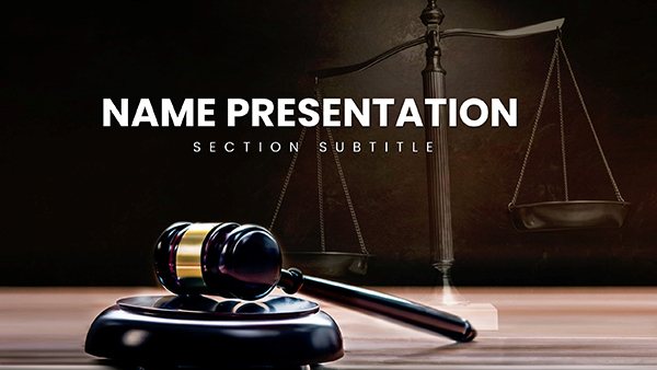 Law and Order Keynote Template - Judge and Laws Template