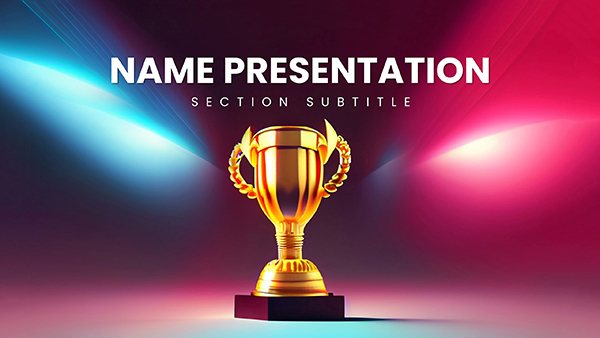Awards First Place Cup Keynote Template Presentation - Download Now