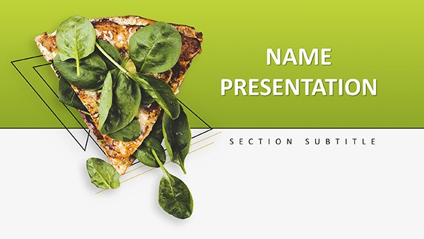 Pizza Vegetarians Keynote Template for Presentations