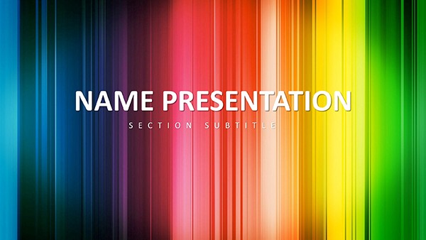 Rainbow of Success Keynote Template: Design Presentation