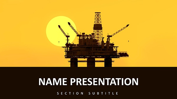 Oil Rig Power: Dynamic Keynote Template - Design Presentation