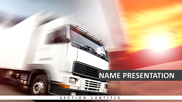 High-Speed Logistics Keynote Template for Presentation