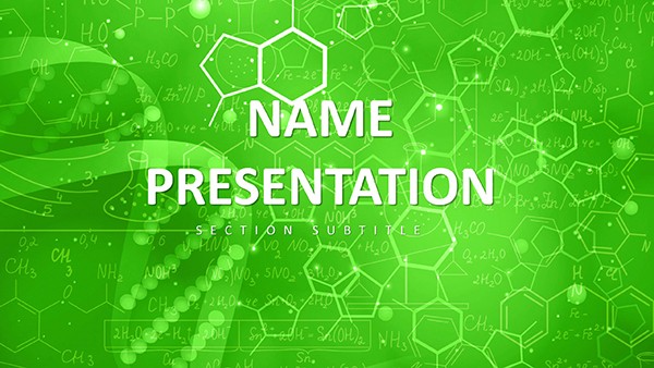 Molecular Structure Education Keynote Presentation Template - Download Free